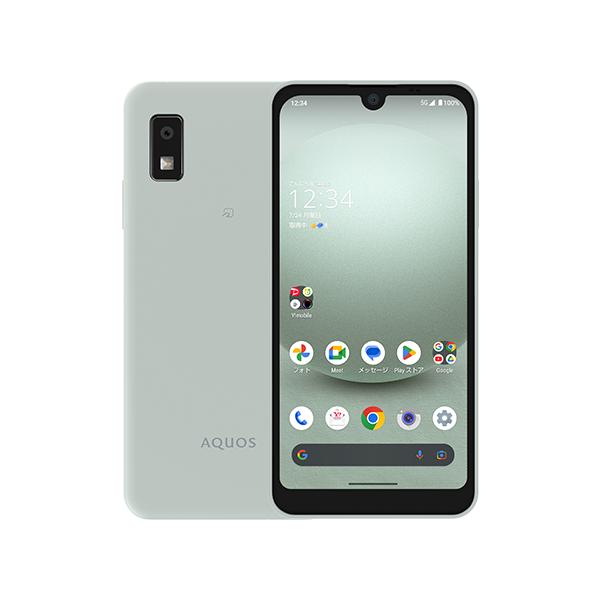 AQUOS wish3 グリーン A302SH SIMフリー Y!mobile 白ロム スマートフォン  新品。未使用