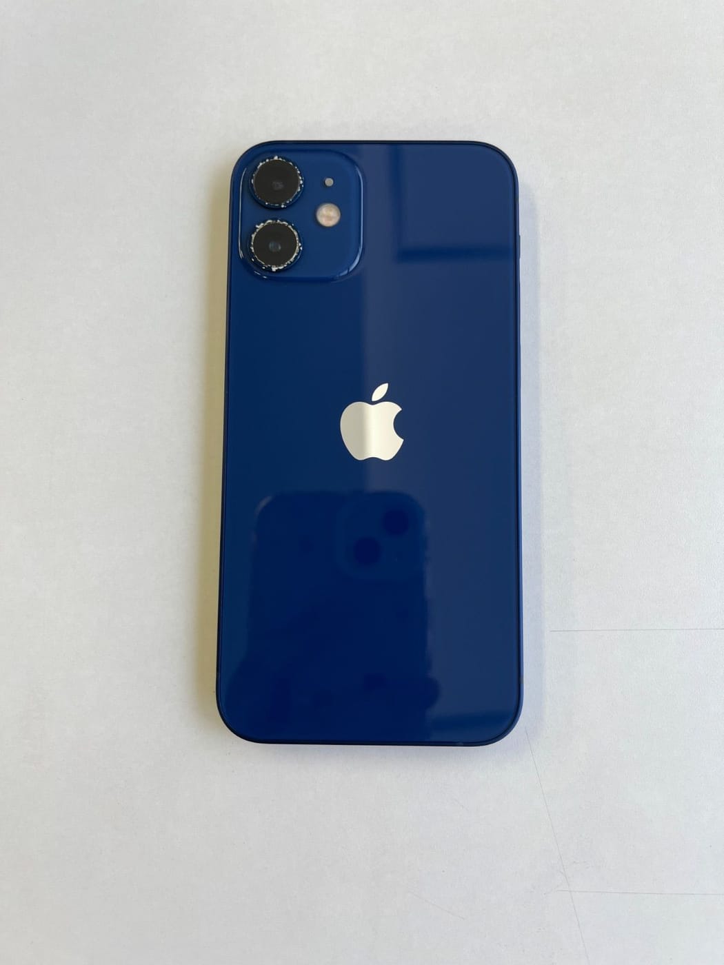 美品 iPhone 12 mini 128GB ブルー バッテリー100% MGDP3J/A - 6376