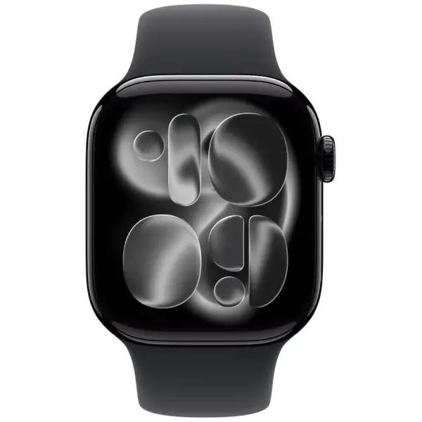 Apple Watch Series 11（GPS + Cellularモデル）- 46mmジェットブラックアルミニウムケースとブラックスポーツバンド - S/M　MFC24J/A