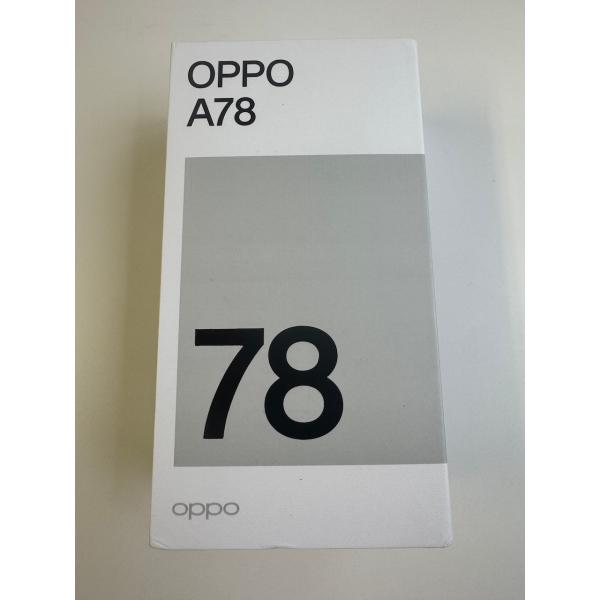【未使用品】OPPO A78 4G スマートフォン 8GB RAM / 256GB ROM ブルー SIMフリー 67W急速充電 FHD+ AMOLED