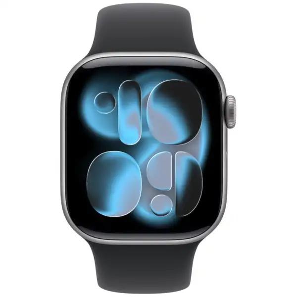 Apple Watch Series 11（GPSモデル）- 42mmスペースグレイアルミニウムケースとブラックスポーツバンド - M/L　MEQX4J/A 2