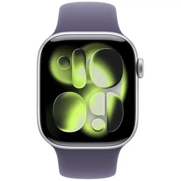 Apple Watch Series 11（GPS + Cellularモデル）- 42mmシルバーアルミニウムケースとパープルフォグスポーツバンド - S/M　MF8H4J/A 2