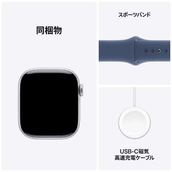 Apple Watch Series 10（GPSモデル）- 42mmシルバーアルミニウムケースとデニムスポーツバンド - M/L　MWWC3J/A 8