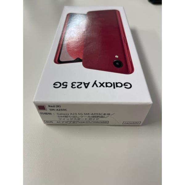 Galaxy A23 5G 楽天版 SM-A233C レッド　SIMフリー新品.未使用 3