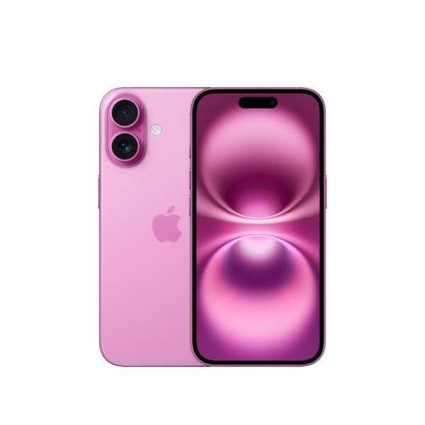 新品。未開封　iPhone 16 A18 6.1型 ストレージ：128GB デュアルSIM（nano-SIMとeSIM）MYDT3J/A ピンク