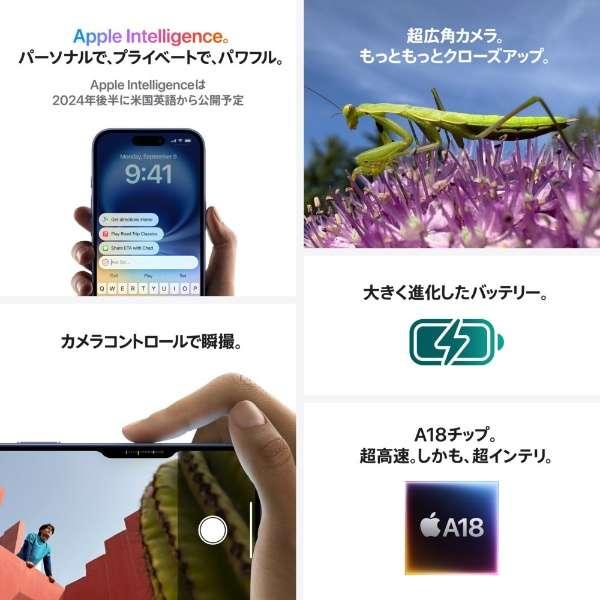新品。未開封　iPhone 16 A18 6.1型 ストレージ：128GB デュアルSIM（nano-SIMとeSIM）MYDU3J/A ウルトラマリン 5